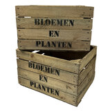 Fruitkisten voor plantenbak - moestuin  width=