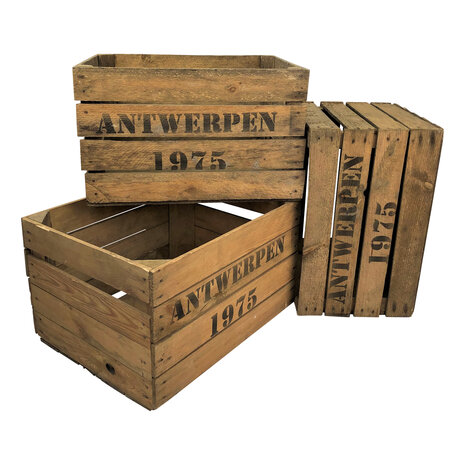 Pallet Antwerpen 1975 Fruitkisten 