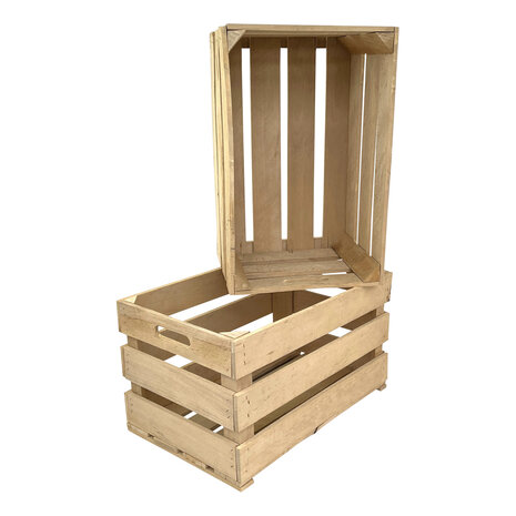 Stevige Houten kist L54 nieuw ( Geschikt voor binnenbak chafing dish  )  