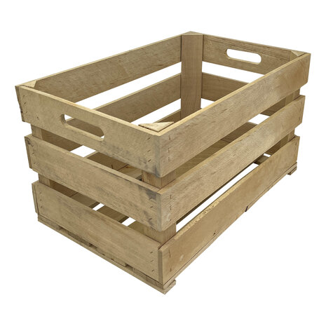 Stevige Houten kist L54 nieuw ( Geschikt voor binnenbak chafing dish  )  