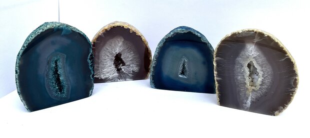 Agaat Geode Set x3 assorti