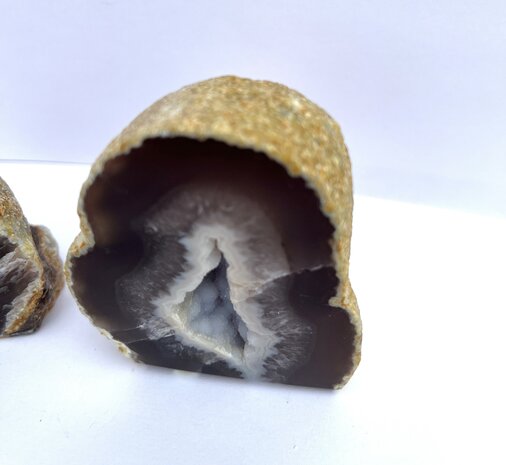 Agaat Geode Set x3 assorti Naturel 