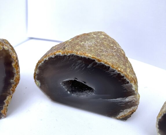 Agaat Geode Set x3 assorti Naturel 
