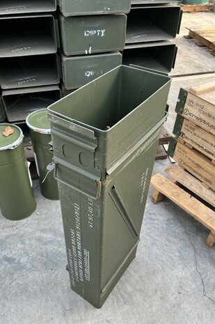 Munitiekist metaal 80x31x15,5cm - Zonder deksel