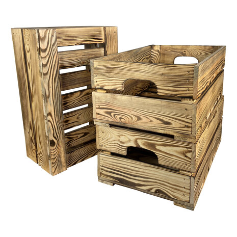 Pallet - Kist nieuw Gebrand 55.5cm (Geschikt voor waterbak en binnenbak&nbsp;chafing dish&nbsp; )