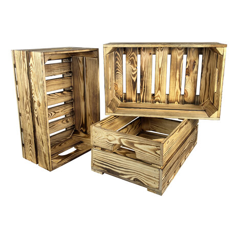 Pallet - Kist nieuw Gebrand 55.5cm (Geschikt voor waterbak en binnenbak&nbsp;chafing dish&nbsp; )