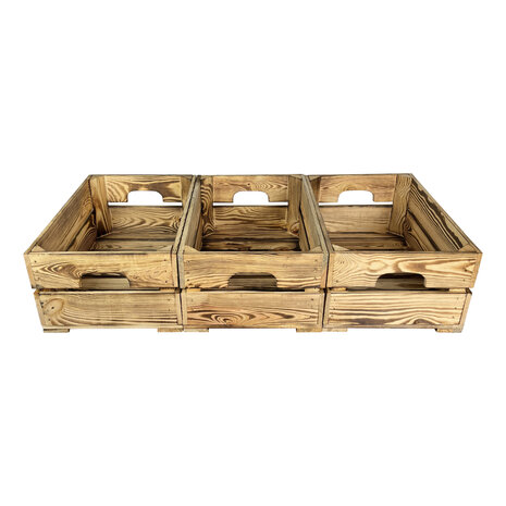 Pallet - Kist nieuw Gebrand 55.5cm (Geschikt voor waterbak en binnenbak&nbsp;chafing dish&nbsp; )