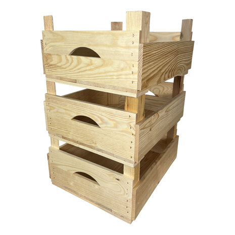 Stevig fruitkistje nieuw met handvaten L40cm xB35cm xH19cm