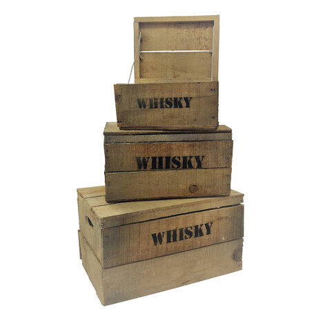 Kistenset Whisky  vijf delig 