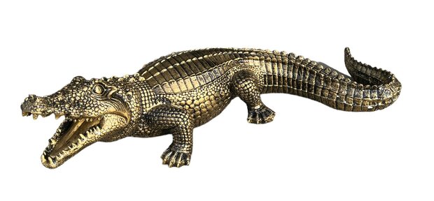 Krokodil Goud 57cm
