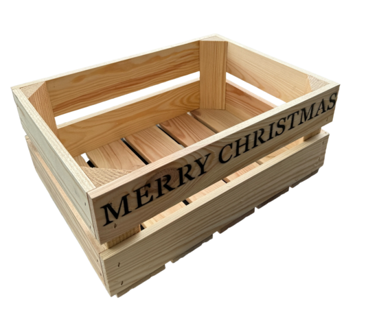  Nieuw kistje L38xB28xH16 Merry Christmas