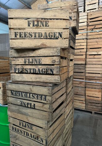 Fruitkist  - Fijne Feestdagen ruig 
