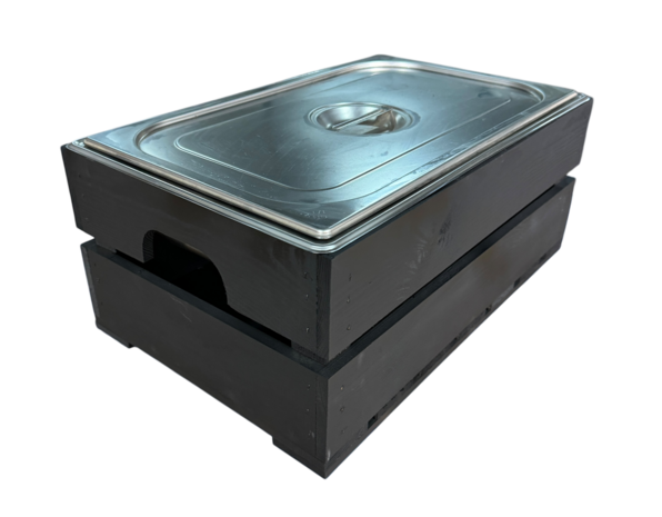 Pallet - Kist nieuw Black 55.5cm (Geschikt voor waterbak en binnenbak&nbsp;chafing dish&nbsp; ) pallet