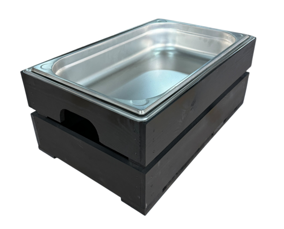 Pallet - Kist nieuw Black 55.5cm (Geschikt voor waterbak en binnenbak&nbsp;chafing dish&nbsp; ) pallet