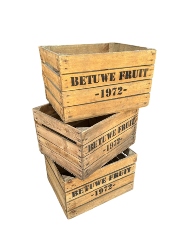 Fruitkist Betuwe Fruit 1972 -  50x40x30 