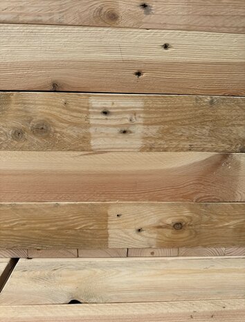 Klepkist XXL Zeer stevig met vaste deksel gemaakt van gebruikt hout - Naturel 80 cm 