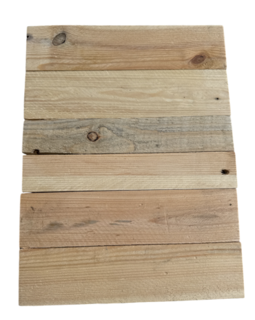 Kistje met losse deksel zeer stevig, nieuw gemaakt van gebruikt hout - Naturel 40cm 