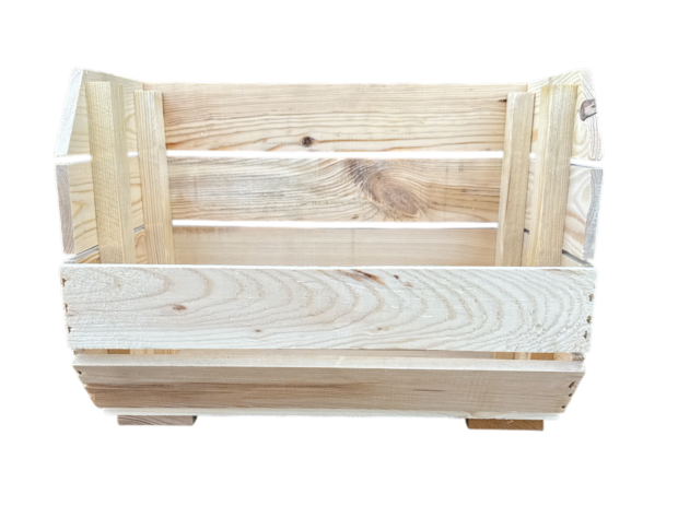 Stapelbaar Houten Kistje &ndash; 40x22x30 cm Naturel 