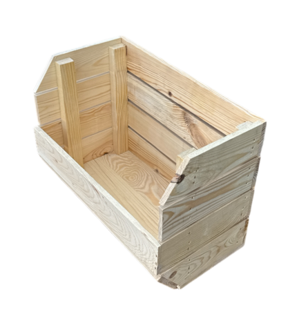 Stapelbaar Houten Kistje &ndash; 40x22x30 cm Naturel 