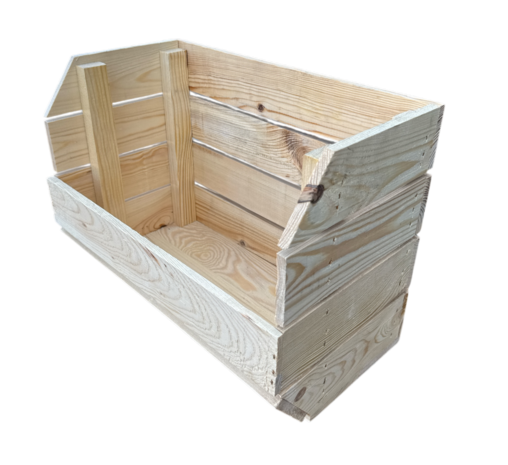 Stapelbaar Houten Kistje &ndash; 40x22x30 cm Naturel 