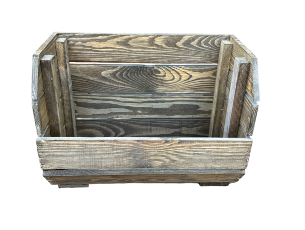 Stapelbaar Houten Kistje &ndash; 40x22x30 cm Old Brown