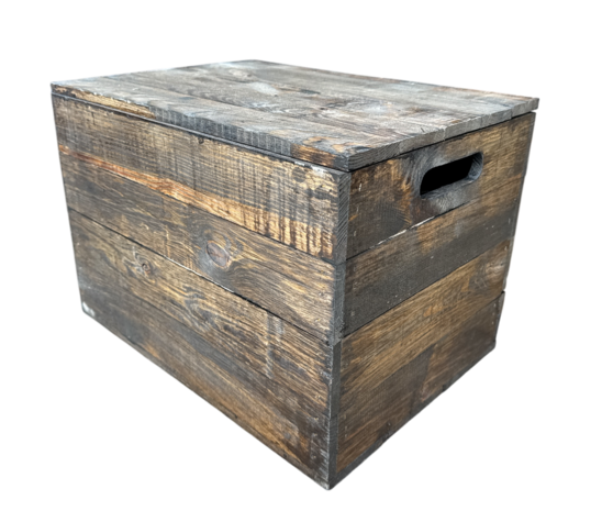 Klepkist met vaste deksel nieuw Antique Brown 48.5cm 