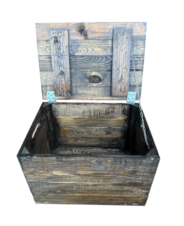 Klepkist met vaste deksel nieuw Antique Brown 48.5cm 