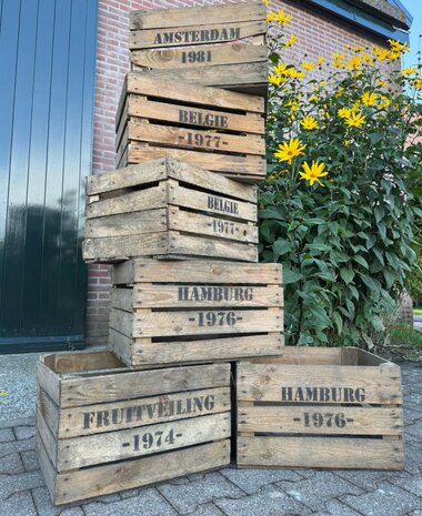  Ruige  Fruitkist opdruk assorti