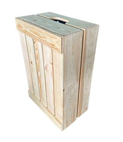 Kist voor gastronormbak nieuw naturel 55.5cm  losse plank - magneetjes( Geschikt voor waterbak en binnenbak&nbsp;chafing dish&nbsp; )
