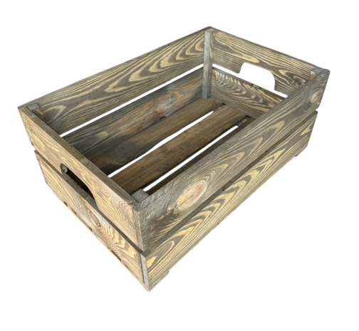 Licht beschadigd (4x) Kist voor gastronormbak nieuw Old Brown 55.5cm  losse plank - magneetjes( Geschikt voor waterbak en binnenbak&nbsp;chafing dish&nbsp; )
