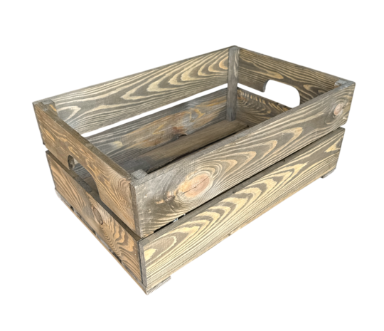 Licht beschadigd (4x) Kist voor gastronormbak nieuw Old Brown 55.5cm  losse plank - magneetjes( Geschikt voor waterbak en binnenbak&nbsp;chafing dish&nbsp; )