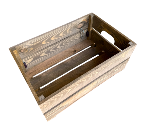 Licht beschadigd (4x) Kist voor gastronormbak nieuw Old Brown 55.5cm  losse plank - magneetjes( Geschikt voor waterbak en binnenbak&nbsp;chafing dish&nbsp; )