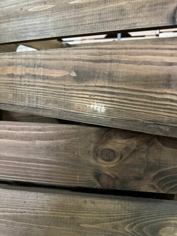 Licht beschadigd (4x) Kist voor gastronormbak nieuw Old Brown 55.5cm  losse plank - magneetjes( Geschikt voor waterbak en binnenbak&nbsp;chafing dish&nbsp; )