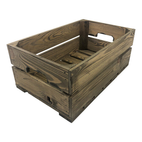 Licht beschadigd - (4x) Kist nieuw Old Brown 55.5cm (Geschikt voor waterbak en binnenbak&nbsp;chafing dish&nbsp; )