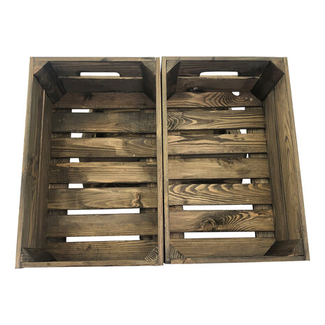 Licht beschadigd - (4x) Kist nieuw Old Brown 55.5cm (Geschikt voor waterbak en binnenbak&nbsp;chafing dish&nbsp; )