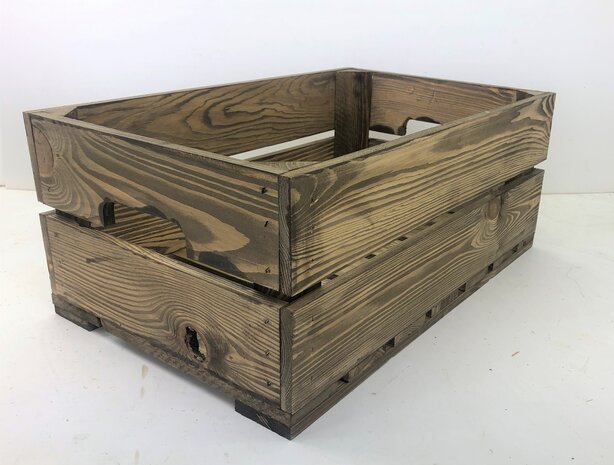 Licht beschadigd - (4x) Kist nieuw Old Brown 55.5cm (Geschikt voor waterbak en binnenbak&nbsp;chafing dish&nbsp; )