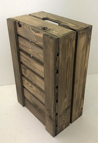 Licht beschadigd - (4x) Kist nieuw Old Brown 55.5cm (Geschikt voor waterbak en binnenbak&nbsp;chafing dish&nbsp; )