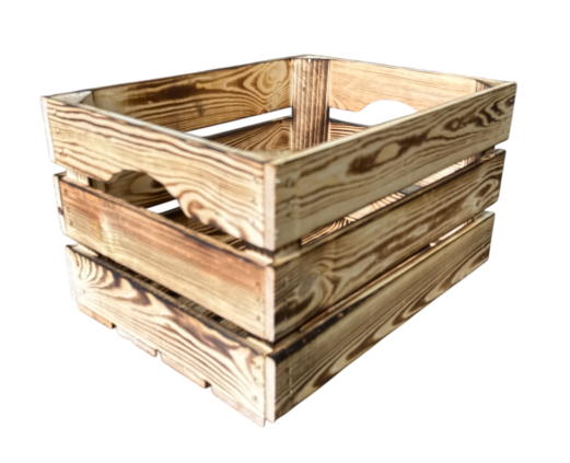 Stevig kistje nieuw handgreep  L40cm xB30cm xH23cm  Gebrand