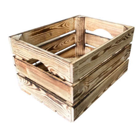 Stevig kistje nieuw handgreep  L40cm xB30cm xH23cm  Gebrand