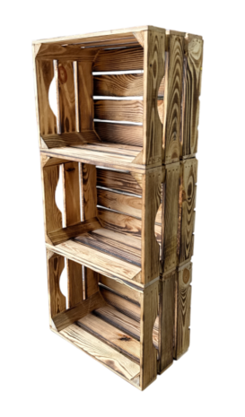 Stevig kistje nieuw handgreep  L40cm xB30cm xH23cm  Gebrand