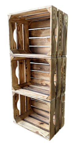 Stevig kistje nieuw handgreep  L40cm xB30cm xH23cm  Gebrand