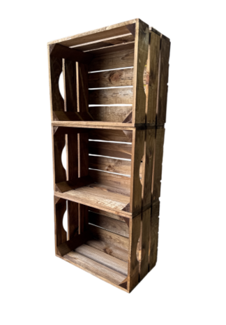 Stevig kistje nieuw handgreep  L40cm xB30cm xH23cm Old Brown