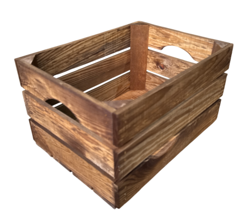 Stevig kistje nieuw handgreep  L40cm xB30cm xH23cm Old Brown