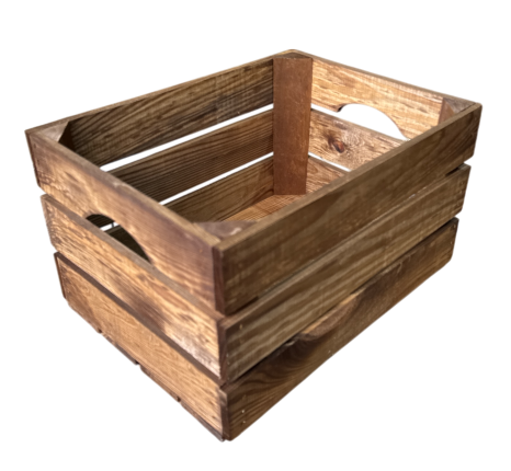 Stevig kistje nieuw handgreep  L40cm xB30cm xH23cm Old Brown