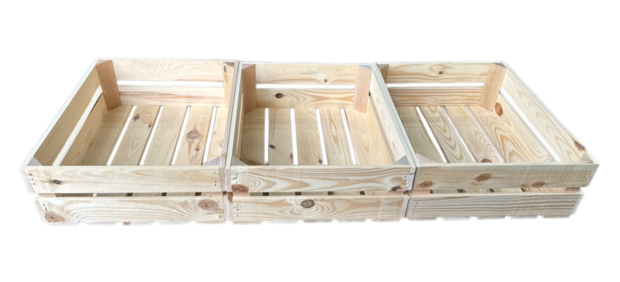 Kist laag 50x40x16cm Naturel