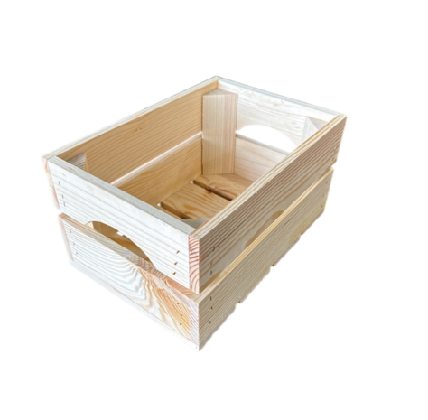 Klein stevig kistje nieuw met handgrepen L29xB20xH15