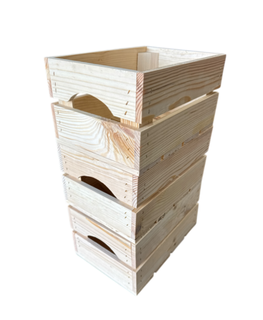 Klein stevig kistje nieuw met handgrepen L29xB20xH15