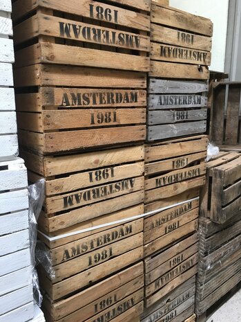 Pallet Amsterdam 1981 Fruitkisten 