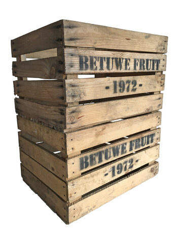 Veilingkist - Fruitkist Betuwe Fruit 1972 -  50x40x30 