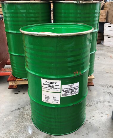 Vat 200 liter-  groen - geribbeld